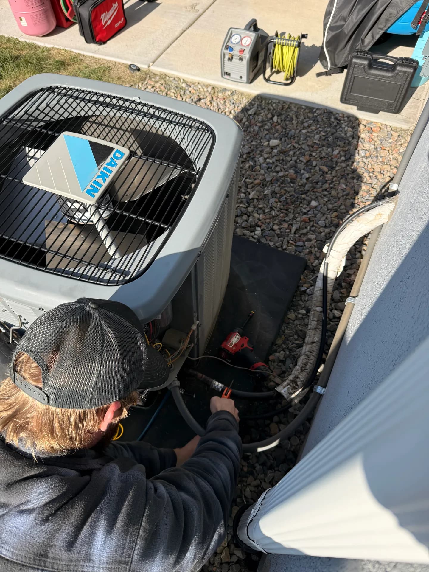 A Daikin condenser repair at a Utah home
